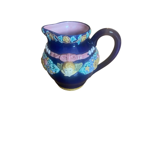 74 - Quality Majolica Hand Painted Jug