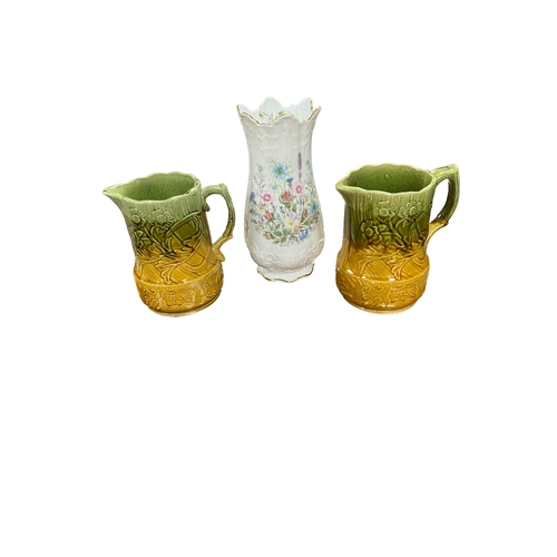 2 - Aynsley Royal Tudor Vase & 2 Vintage Jugs