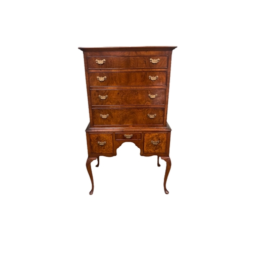 25 - Very Elegant Edw Burr Walnut Tallboy
87cm W 57cm D 149cm H