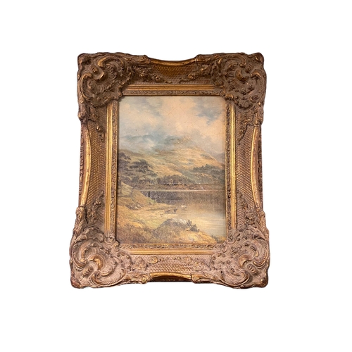 42 - Heavy Gilt Framed Oilogram 
Including Frame 50cm W x 60cm