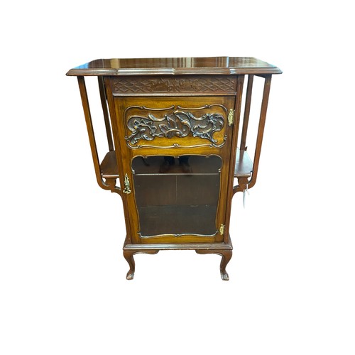 20 - Art Nouveau Mahogany Miniature Cabinet.
Dim 79 cm W 39 cm D 102 cm H