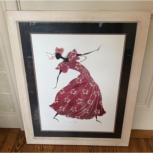 21 - Framed African Print