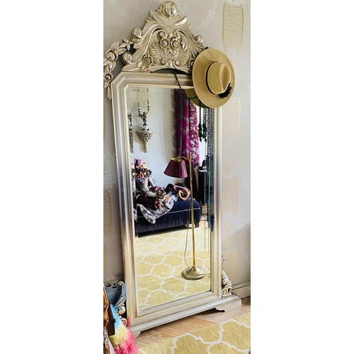 37 - Silver Full Length Bevelled Mirror
115cm W X 234cm L