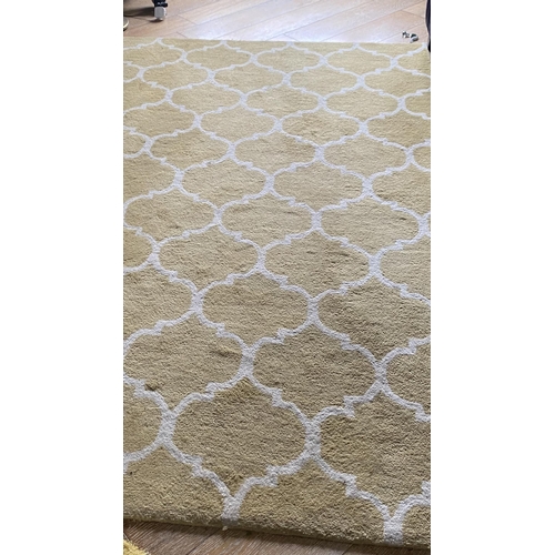 48 - Yellow Rug 
228cm W x 153cm