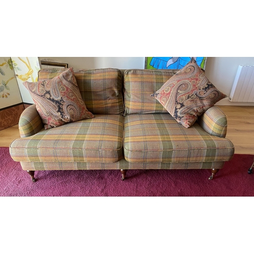 51D - Vict Style Tartan 2 Seater Couch
186 cm W 110cm D and 77cm H