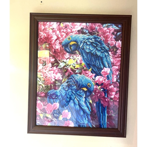 52 - Parrot Picture 
48cm x 58cm  Including Frame