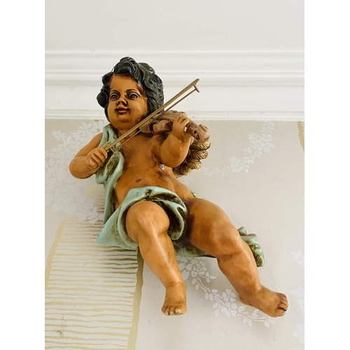 55 - Large Cherub with Violin