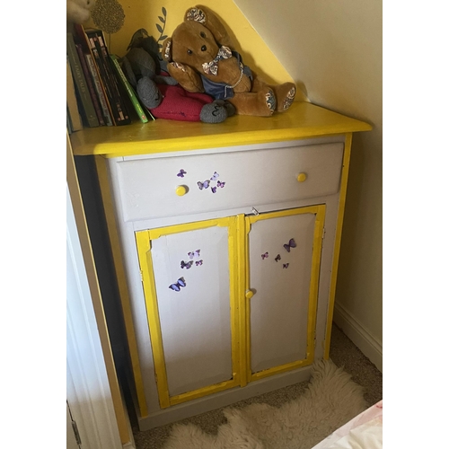 684 - Hand Painted Cupboard 
91cm W 46cm D 110cm H