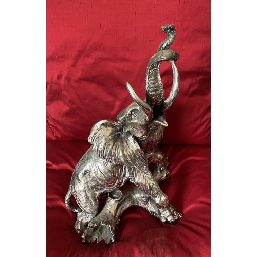 70 - Silver Plated Elephant