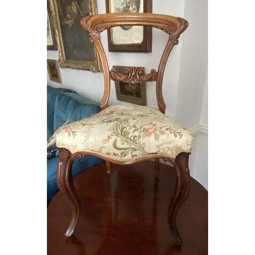 94 - Pair of Very Fine 19C Rosewood Occasional Chairs