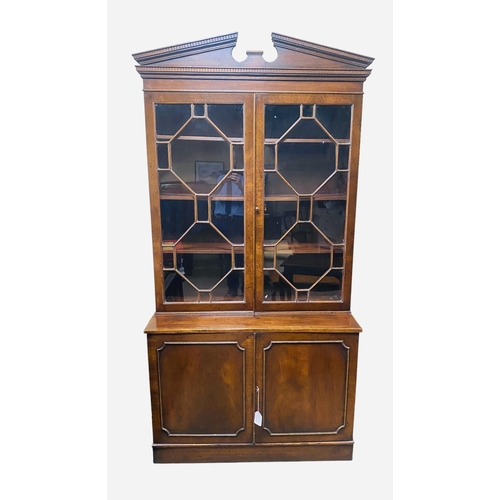 31 - Fabulous Quality 2 Door Mahogany Bookcase 
113cm W 46cm D 205cm H