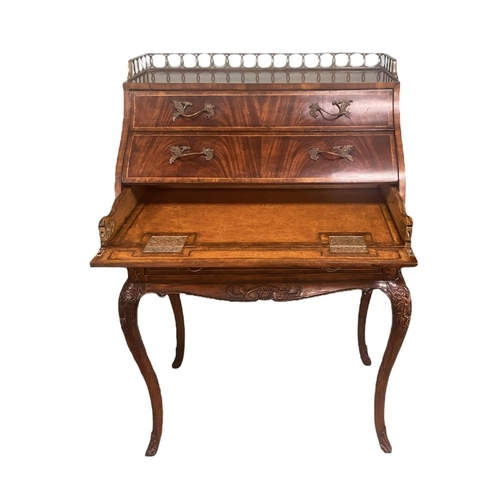 36 - Theodore Alexander Secretaire Chest on Cabriole Leg,  Mint Condition
85cm W 55cm D 125cm H