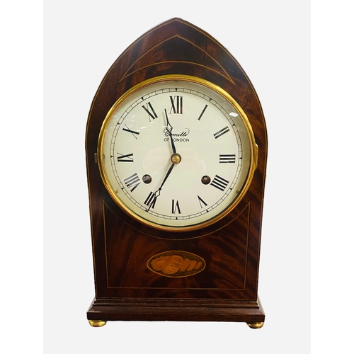 422 - Edw Style Inlaid Mahogany Committi Clock