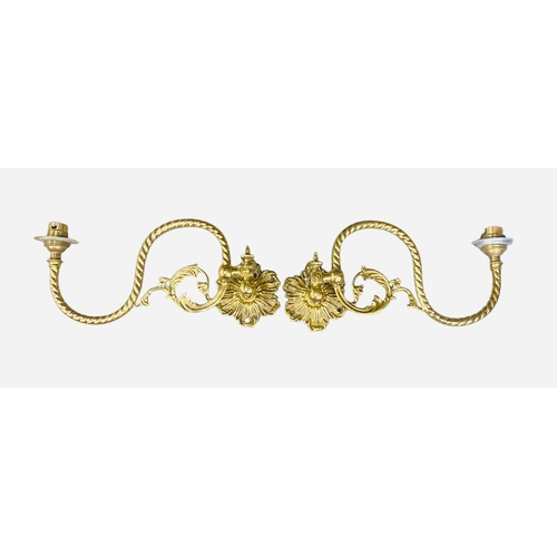 450 - Pair of Brass Wall Sconces