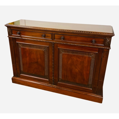 79 - Important 19C Mahogany  Slimline Chiffonier Stamped Gillows
139cm W 39cm D 97cm H