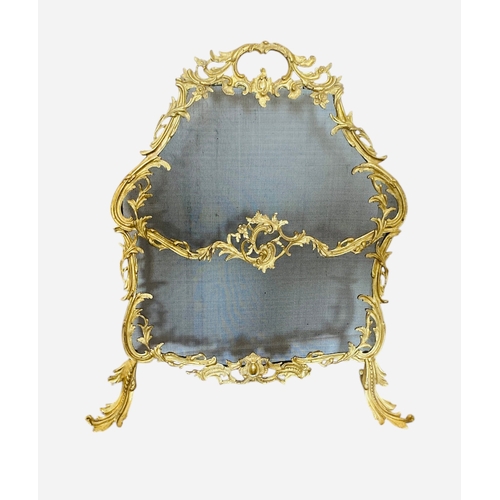 80A - A Large French Gilt Firescreen on Scrolling Feet with Original Gilt Finish
77cm H