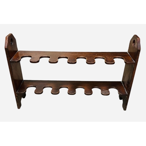 430 - Vict Mahogany Shoe Rack 
92cm W 21cm D 60cm H