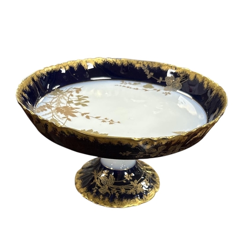 159 - Elegant Porcelain Cake Stand , Hand Painted