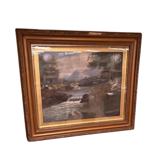 23 - Original Vict Oil on Canvas in Gilt Frame 
Including frame 72cm x 62cm