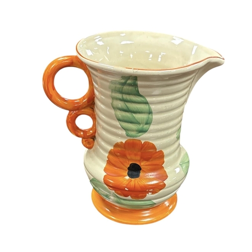 258 - Art Deco Hand Painted Jug