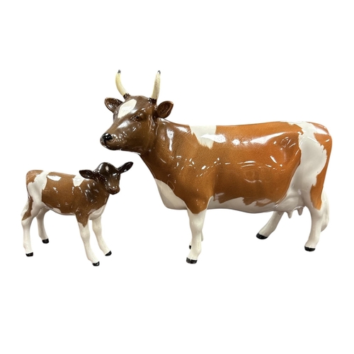 271 - Beswick Guernsey Cow & Calf