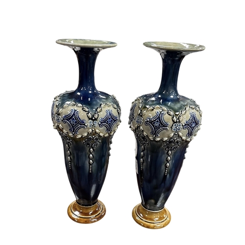 275 - Stunning Pair of Royal Doulton Slimline Vases
25cm H