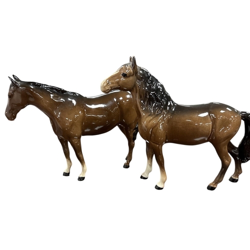 284 - 2 Beswick Horses