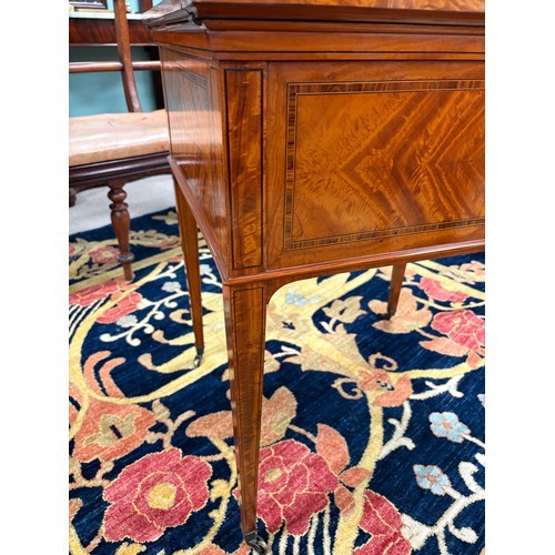 249 - Rare Quality Late Vict Inlaid Satinwood Rise & Fall Drinks Cabinet 
64cm W 59cm D 75cm H