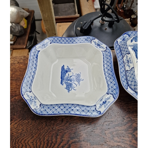 260 - 2 Blue/White serving dishes