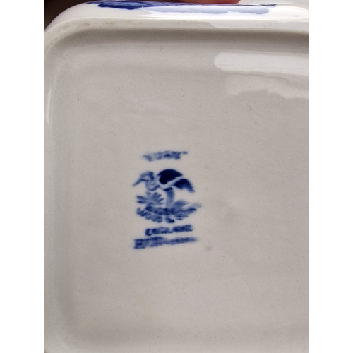 260 - 2 Blue/White serving dishes