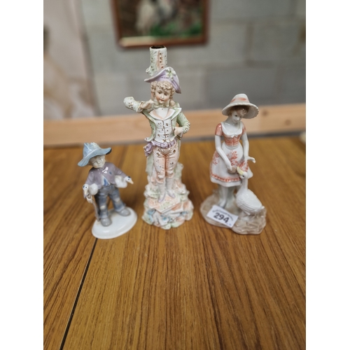 294 - 3 porcelain figurines