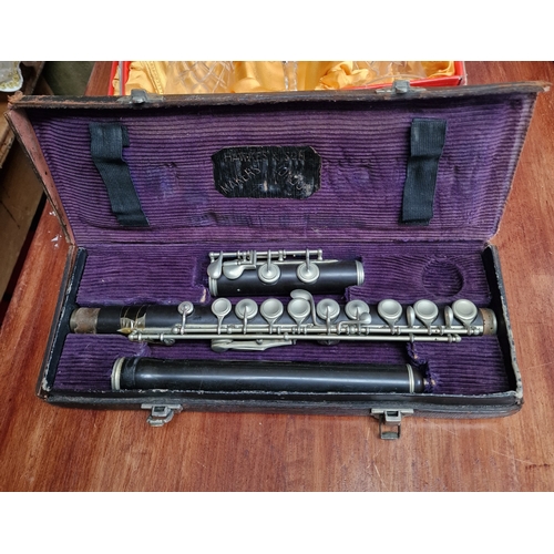 416 - Hawkers and Son boxed Flute A/F