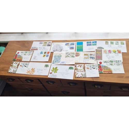 522 - 14 first day covers Nature