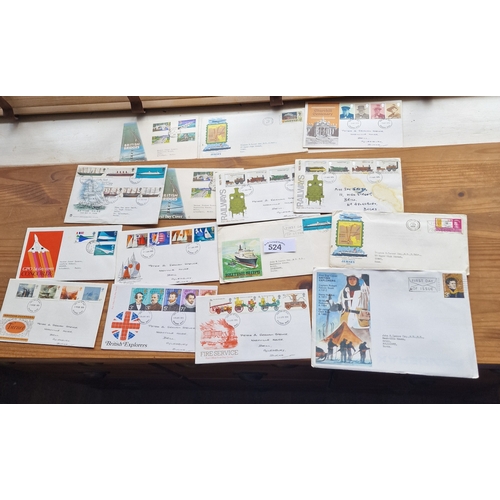 524 - 15 First day covers Travel