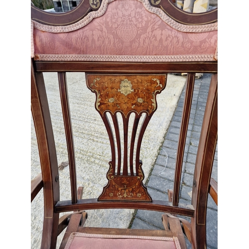 561 - Art Nouveau folding rocking chair