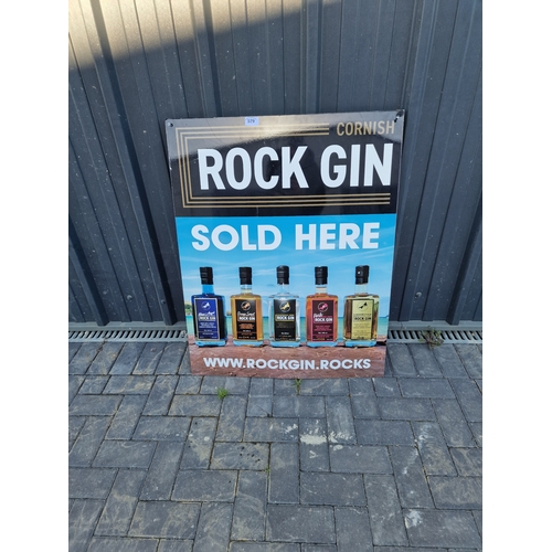 579 - Rock Gin advertising board