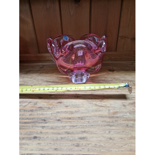 71 - Vintage Bohemian glass bowl