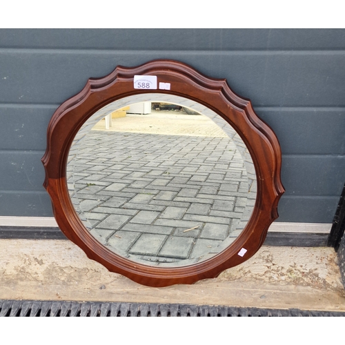 588 - A.W.Morris {repro) ltd oval mirror