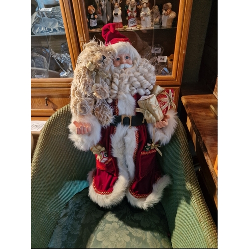 592 - Large Vintage Father Christmas 70cm