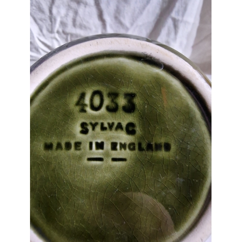 183 - 4 pieces of retro green pottery including Lord Nelson,Sylvac and Connemara