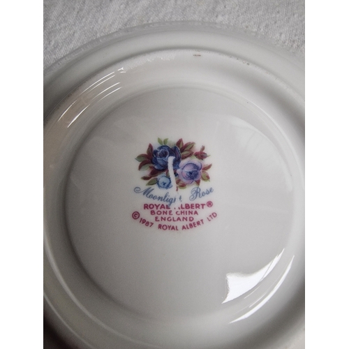 22 - Royal Albert 'Moonlit Rose' breakfast service