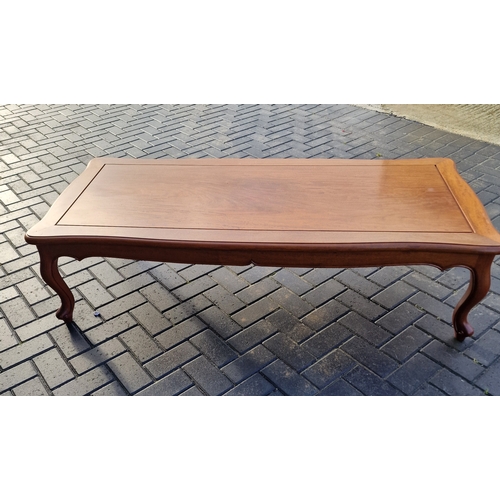 230 - Very large teak coffe table 156x70cm