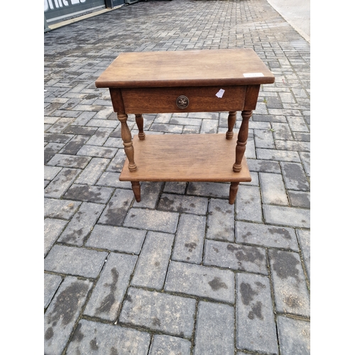 236 - Oak effect hall table 49x46x30