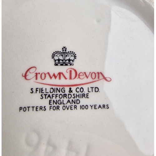 242 - Crown Devon tea canister and flour sifter