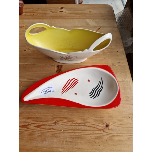 255 - 2 pieces Burleigh ware