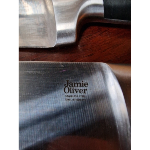 282 - Jamie Oliver 5 piece professional knife block