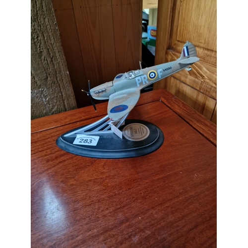 283 - Franklin Mint Spitfire on stand