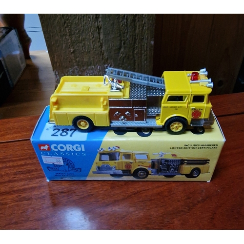 287 - Corgi Classic Mack CF fire  pumper