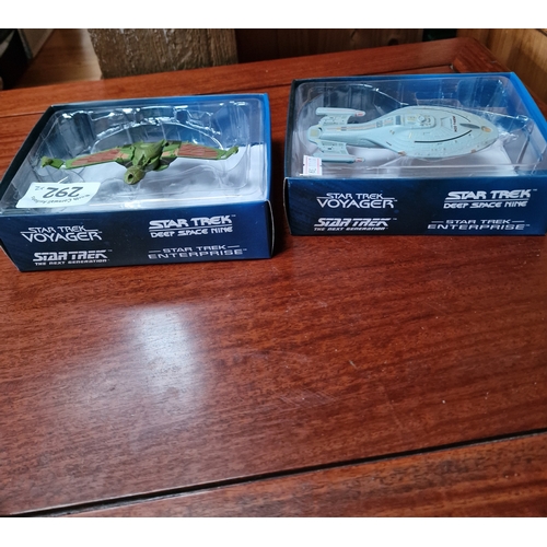 292 - 2 Star trek die cast models