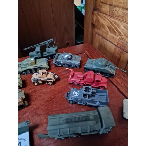 294 - 16 Toy army vehicles